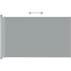 Sisäänvedettävä terassin sivumarkiisi 200x300 cm antrasiitti