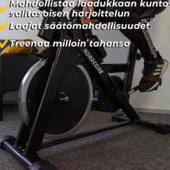 Spinningpyörä Nordcore Core 1300, Musta