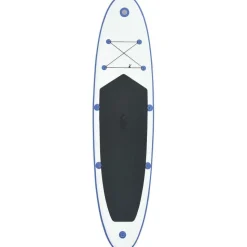 SUP-lautasetti, ilmatäytteinen, 390cm, sininen/valkoinen