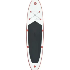 SUP-lautasetti, ilmatäytteinen, 390cm, punainen/valkoinen