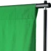 Taustakangas puuvilla, chromakey, 500x300 cm, vihreä