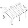 Terassikatos Palram-Canopia Feria 3 x 5,5 m valkoinen/kirkas