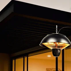 Terassilämmitin Fornorth kattoon 1500W etäohjaus, musta