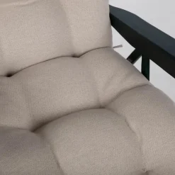Terassituoli Home4You BADEN-BADEN beige pehmusteella, vihreä