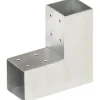 Tolppaliitin L-muoto galvanoitu metalli 71x71mm