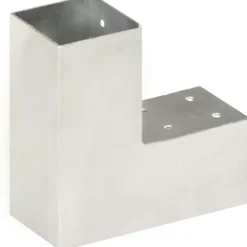 Tolppaliitin L-muoto galvanoitu metalli 71x71mm