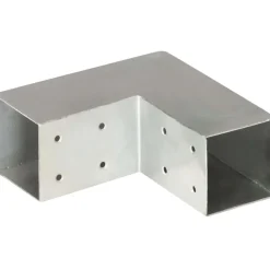 Tolppaliitin L-muoto galvanoitu metalli 71x71mm