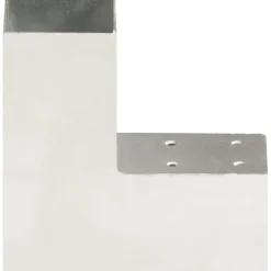 Tolppaliitin L-muoto galvanoitu metalli 71x71mm