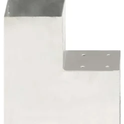 Tolppaliitin L-muoto galvanoitu metalli 101x101mm