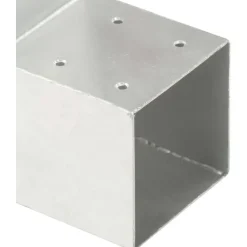 Tolppaliitin L-muoto galvanoitu metalli 101x101mm