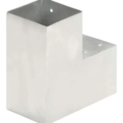 Tolppaliitin L-muoto galvanoitu metalli 101x101mm