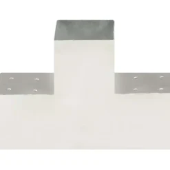 Tolppaliitin T-muoto galvanoitu metalli 101x101mm