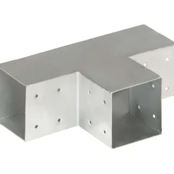 Tolppaliitin T-muoto galvanoitu metalli 101x101mm