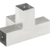 Tolppaliitin X-muoto galvanoitu metalli 71x71mm