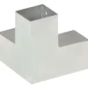 Tolppaliitin Y-muoto galvanoitu metalli 81x81mm