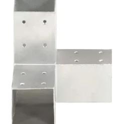 Tolppaliitin Y-muoto galvanoitu metalli 71x71mm
