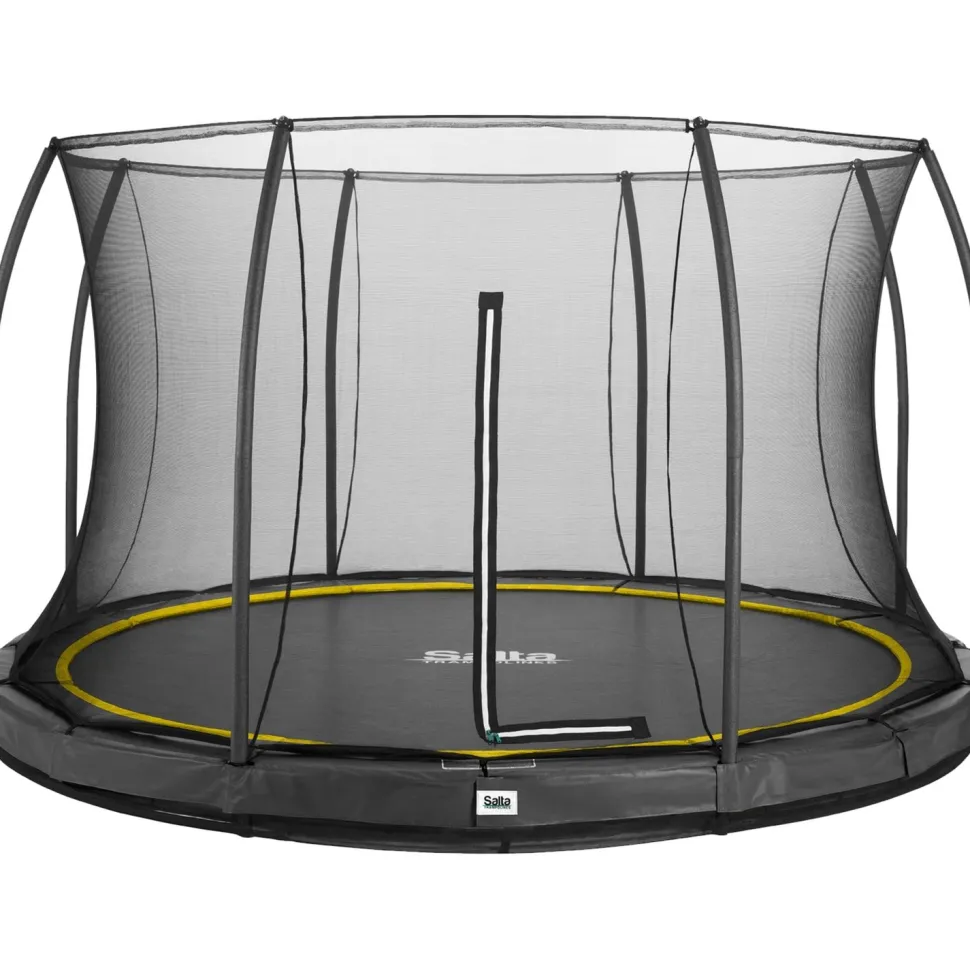 Trampoliini Salta Comfort Edition Inground Ø427cm musta sis. turvaverkko