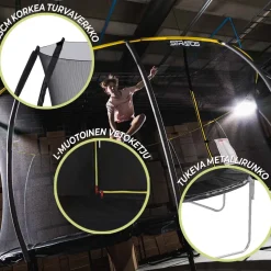 Trampoliini Stratos Ø4.27m turvaverkolla