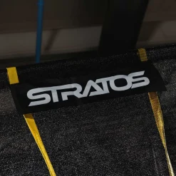 Trampoliini Stratos turvaverkolla suorakaide eri kokoja