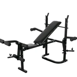 Treenipenkki levytanko- ja käsipainosarjalla, 60.5kg, 163x123x147cm