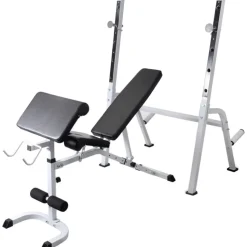 Treenipenkki levytanko- ja käsipainosarjalla, 60.5kg, 150x105x150cm