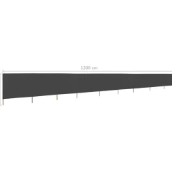 Tuulensuojakangas 9 paneelilla 1200x80 cm hiekan valkoinen