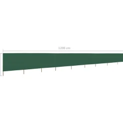 Tuulensuojakangas 9 paneelilla 1200x80 cm hiekan valkoinen
