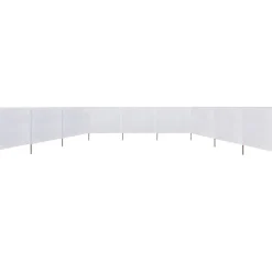 Tuulensuojakangas 9 paneelilla 1200x80 cm hiekan valkoinen