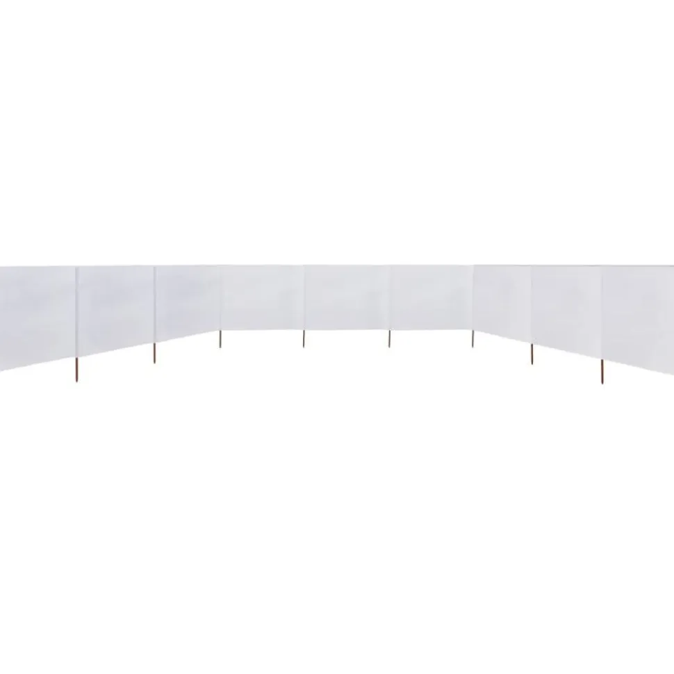 Tuulensuojakangas 9 paneelilla 1200x80 cm hiekan valkoinen