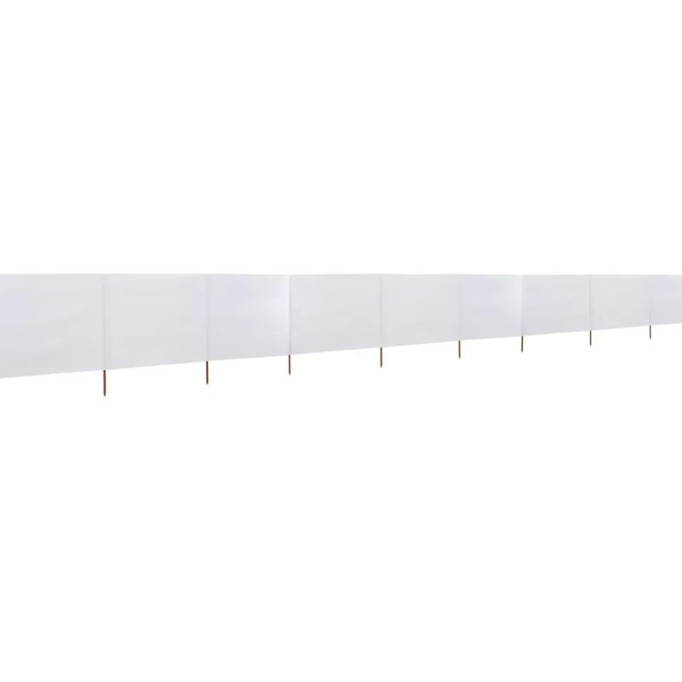 Tuulensuojakangas 9 paneelilla 1200x80 cm hiekan valkoinen