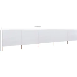 Tuulensuojakangas 5 paneelilla 600x80 cm taivaansininen