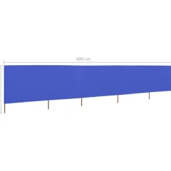 Tuulensuojakangas 5 paneelilla 600x80 cm taivaansininen