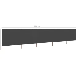 Tuulensuojakangas 5 paneelilla 600x80 cm taivaansininen