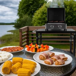 Työskentelytaso grillille Easy Cooking, musta
