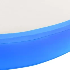 Täytettävä voimistelumatto pumpulla 100x100x10cm PVC sininen
