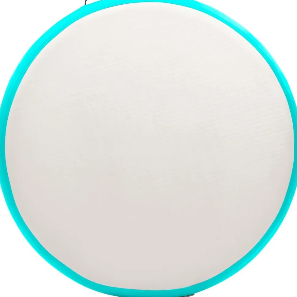 Täytettävä voimistelumatto pumpulla 100x100x15 cm PVC vihreä