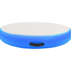Täytettävä voimistelumatto pumpulla 100x100x20cm PVC sininen