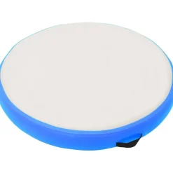 Täytettävä voimistelumatto pumpulla 100x100x15cm PVC sininen