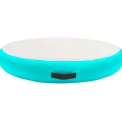 Täytettävä voimistelumatto pumpulla 100x100x20 cm PVC vihreä
