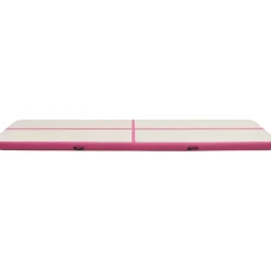 Täytettävä voimistelumatto pumpulla 700x100x20 cm PVC pinkki