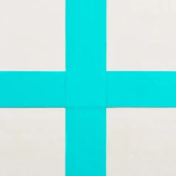 Täytettävä voimistelumatto pumpulla 800x100x20 cm PVC vihreä