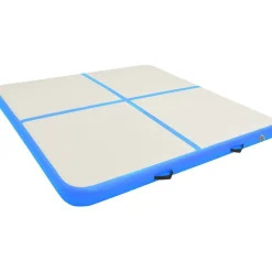 Täytettävä voimistelumatto pumpulla 200x200x10cm PVC sininen