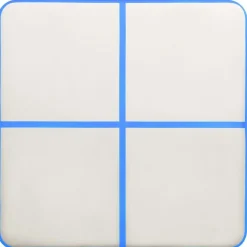 Täytettävä voimistelumatto pumpulla 200x200x10cm PVC sininen
