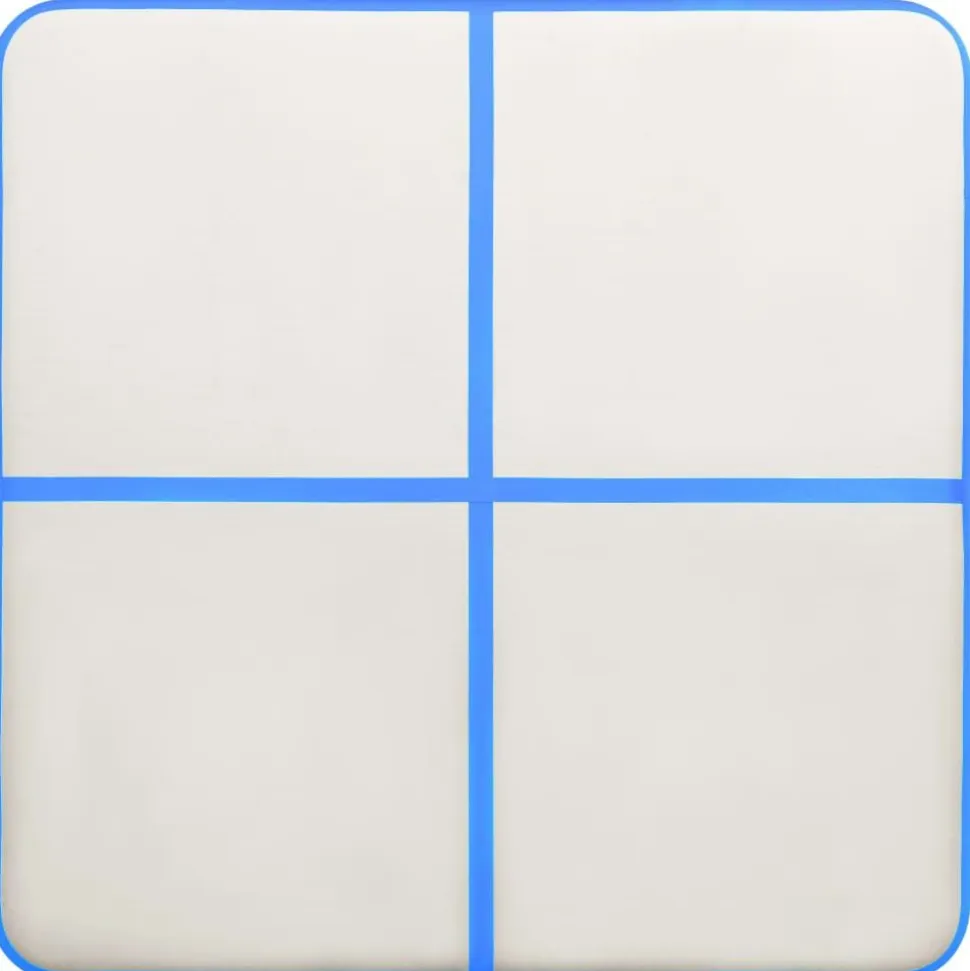 Täytettävä voimistelumatto pumpulla 200x200x10cm PVC sininen