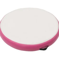 Täytettävä voimistelumatto pumpulla 100x100x15 cm PVC pinkki