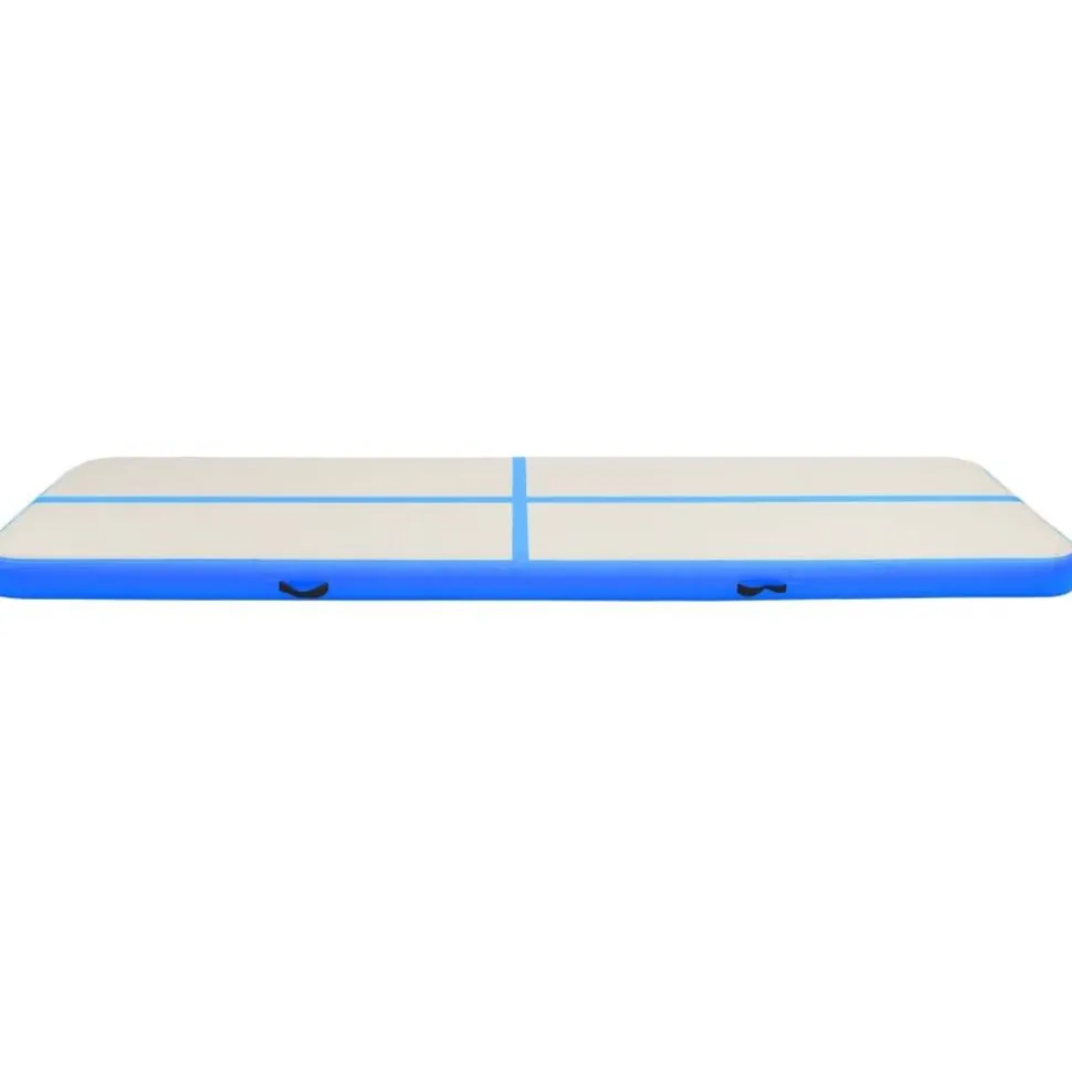 Täytettävä voimistelumatto pumpulla 600x100x15cm PVC sininen
