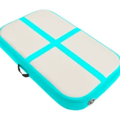 Täytettävä voimistelumatto pumpulla 60x100x20 cm PVC vihreä
