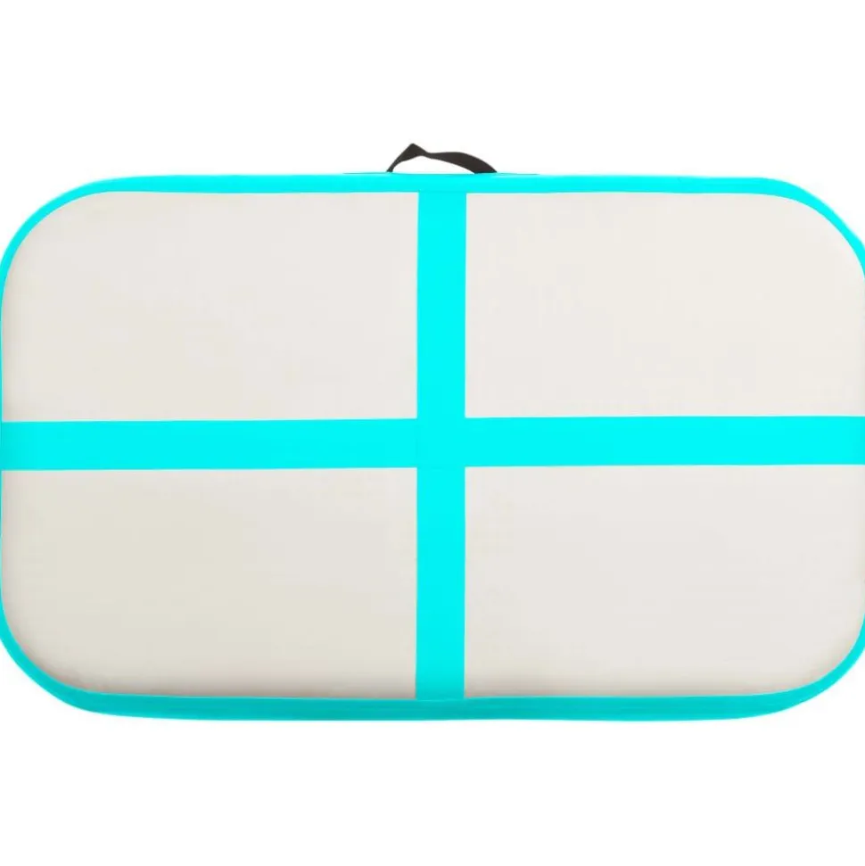 Täytettävä voimistelumatto pumpulla 60x100x20 cm PVC vihreä