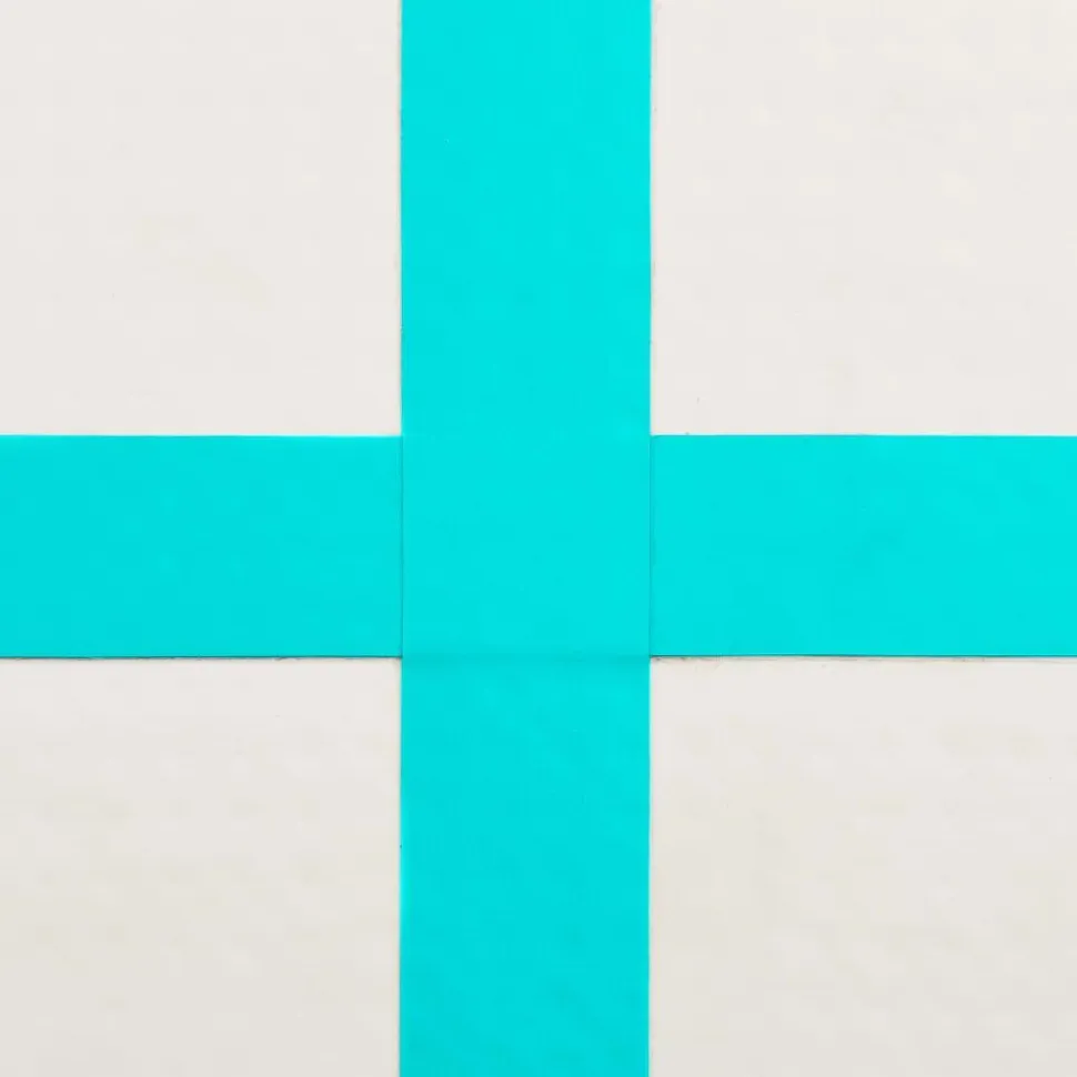Täytettävä voimistelumatto pumpulla 200x200x15 cm PVC vihreä