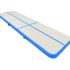 Täytettävä voimistelumatto pumpulla 600x100x20cm PVC sininen